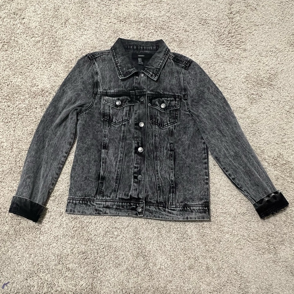 Forever 21 Acid Wash Denim Jacket